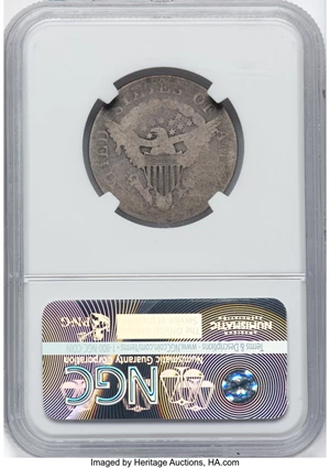 image for: 1807 25C B-2, R.3, AG3 NGC. NGC Census: (49/223). Mintage 220,643....