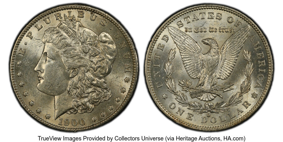 image for: 1900-O/CC $1 VAM-8A AU58 PCGS. A Top 100 Variety....