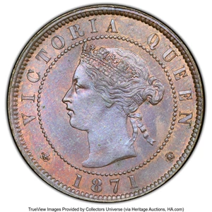 image for: Canada: Prince Edward Island. Victoria Cent 1871 MS64 Brown PCGS, ...