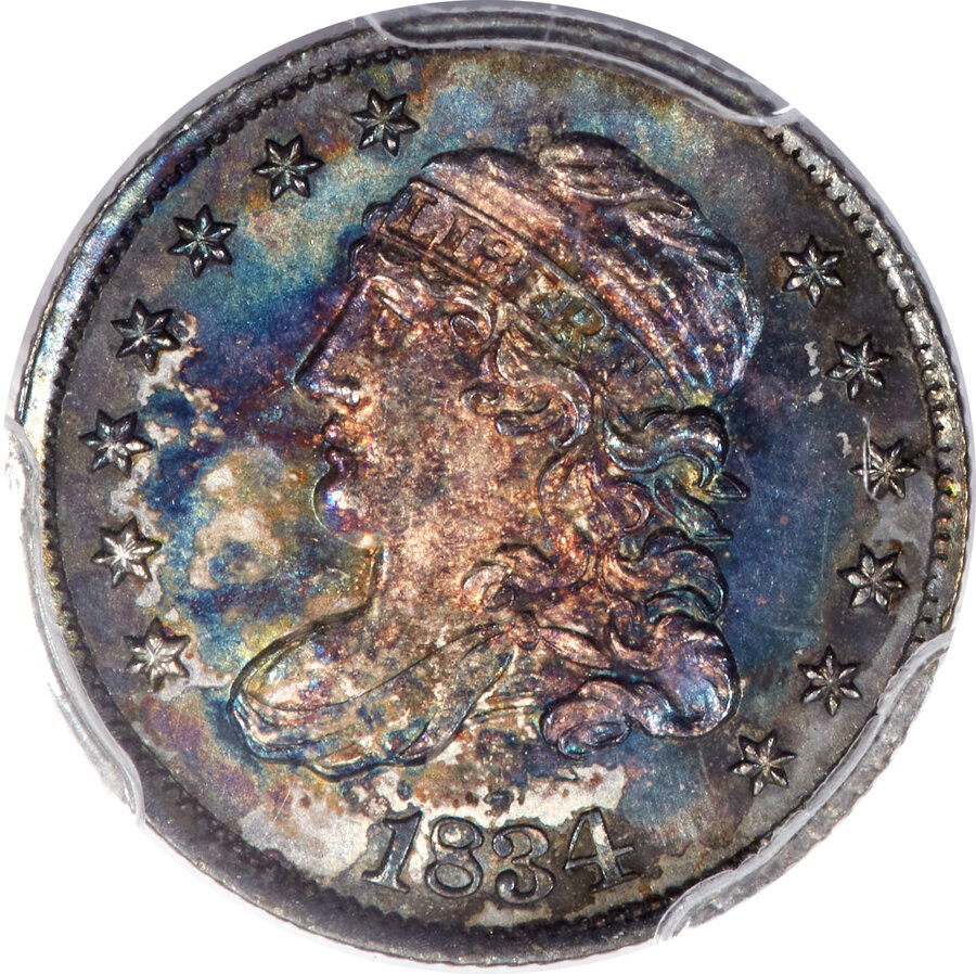 image for: 1834 H10C V-4, LM-4, R.1, MS65 PCGS. PCGS Population: (38/28 and 1/6+).  Mintage 1,480,000....