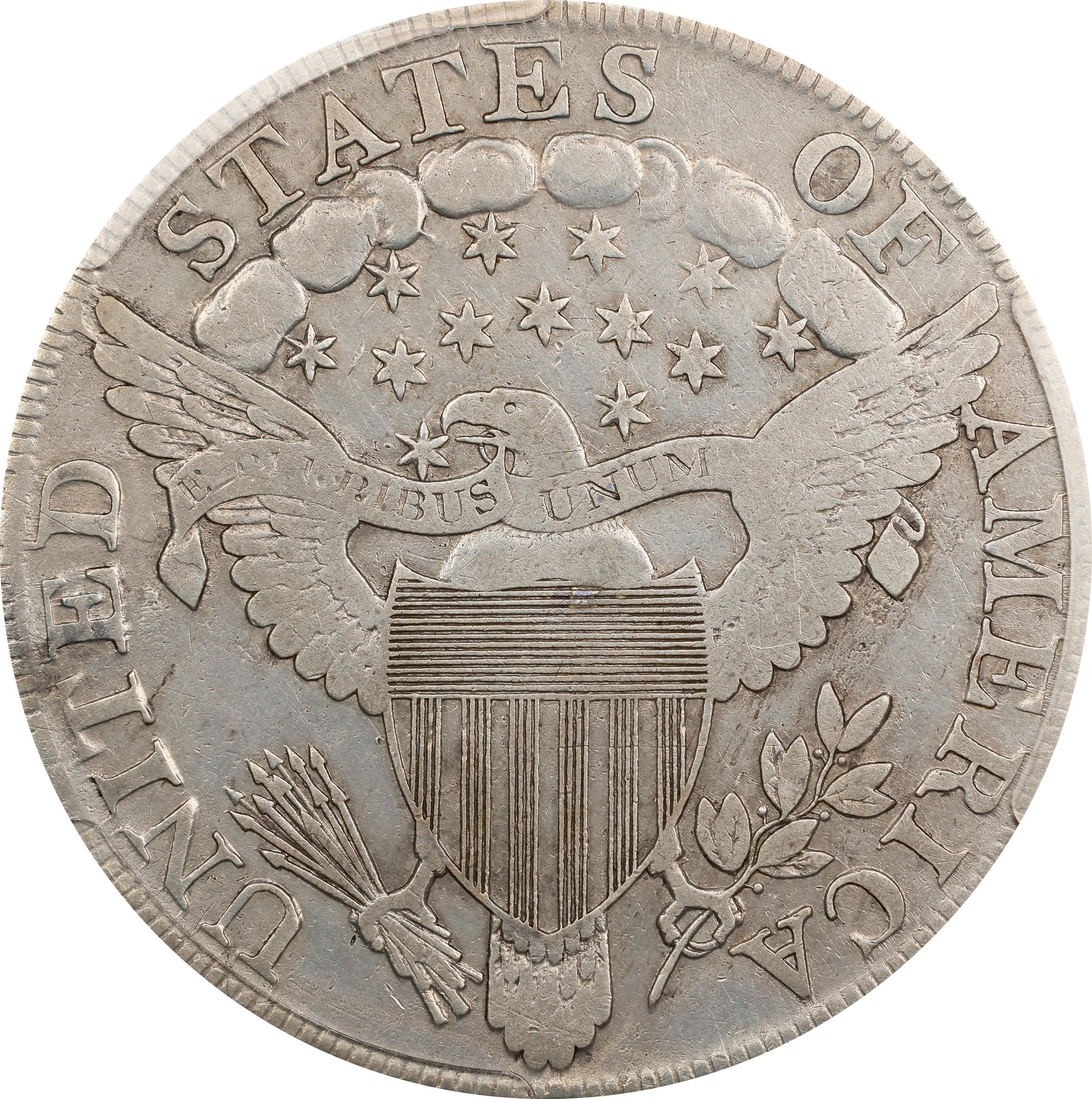 image for: 1802 Draped Bust Silver Dollar. BB-241, B-6. Rarity-1. Narrow Date. Fine Details--Surfaces Smoothed (PCGS).
