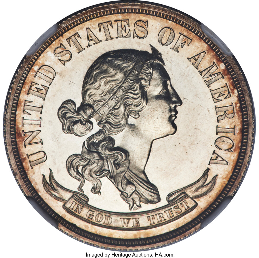 image for: 1870 50C Standard Silver Half Dollar, Judd-987, Pollock-1116, R.7, PR67 Cameo NGC....