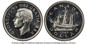 image for: Canada: George VI Prooflike Dollar 1949 PL66 PCGS,...
