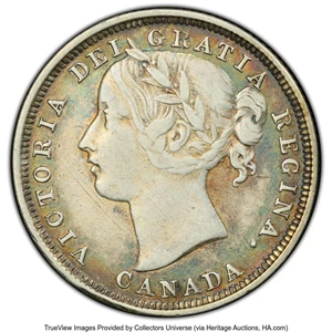 image for: Canada: Victoria 20 Cents 1858 VF35 PCGS,...