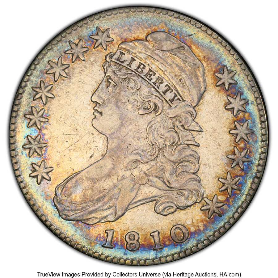 image for: 1810 50C O-101, R.1, XF40 PCGS. PCGS Population: (3/13 and 0/0+)....