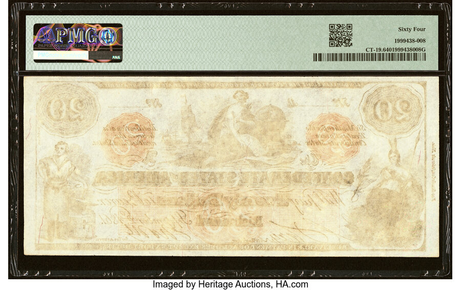 image for: CT19/137A Contemporary Counterfeit $20 1861 PMG Choice Uncirculated 64....