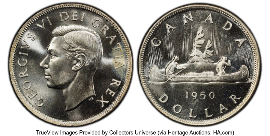 image for: Canada: George VI Prooflike Dollar 1950 PL66 PCGS,...