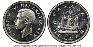 image for: Canada: George VI Prooflike Dollar 1949 PL66 PCGS,...