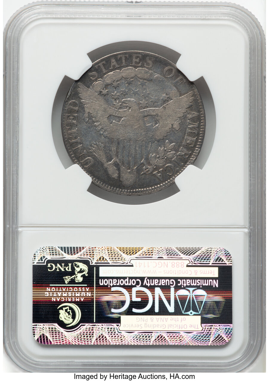 image for: 1805 50C O-107, T-7, R.5, VG10 NGC. NGC Census: (18/305).  Mintage 211,722....