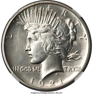 image for: 1921 $1 Satin PR62 NGC. VAM-1H....