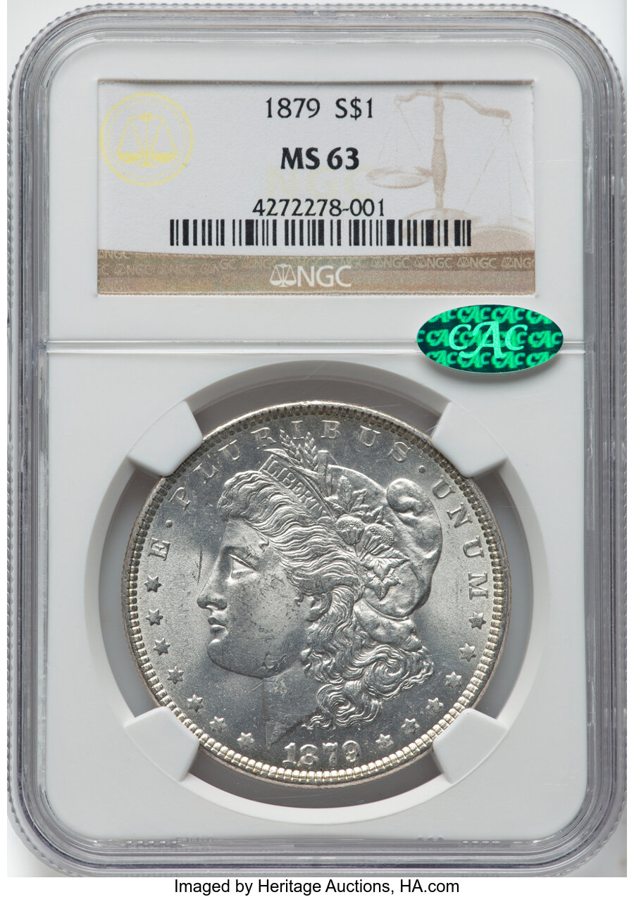1879 Morgan Dollar Mint State (MS) Pricing Guide | The Greysheet