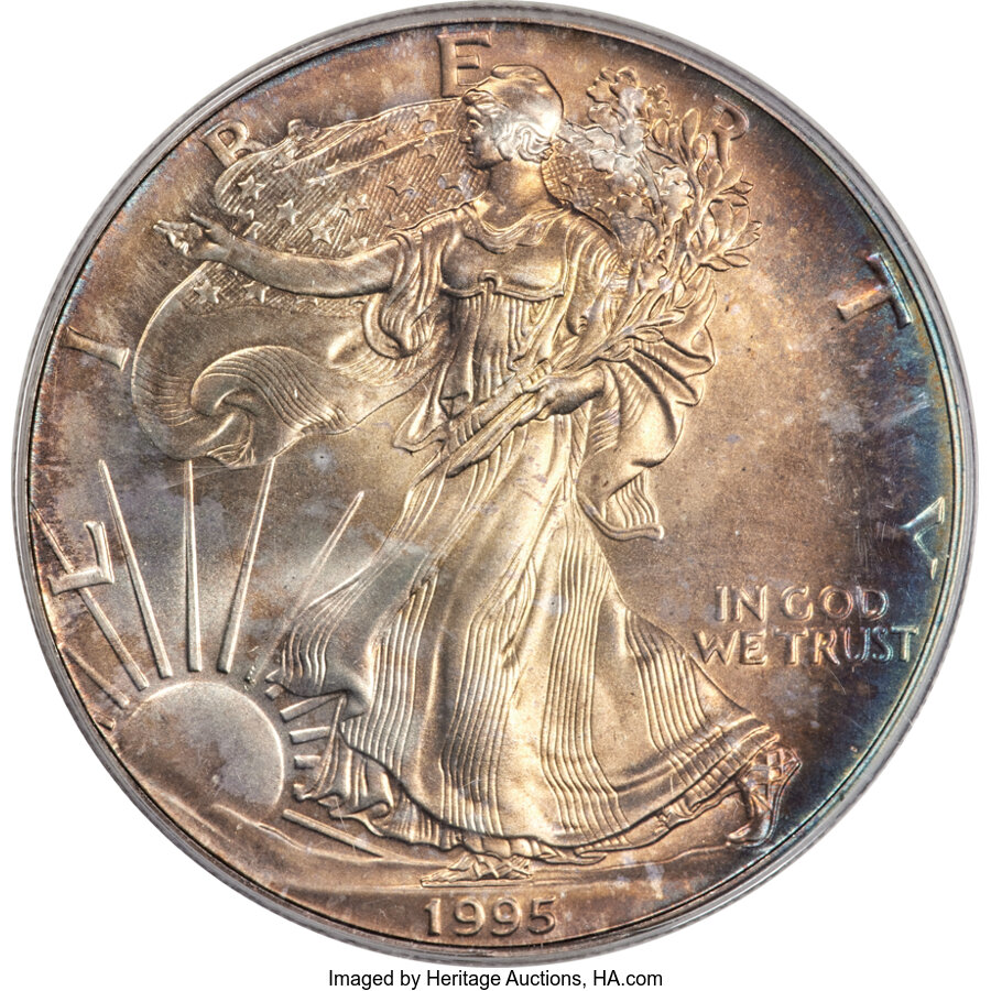 Silver Eagle 1995年発行 銀貨 1ドル Silver Eagle 1995年発行 銀貨 1ドル - メルカリ