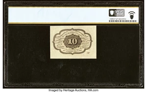 image for: Fr. 1242 10¢ First Issue PCGS Banknote Superb Gem Unc 67 PPQ....