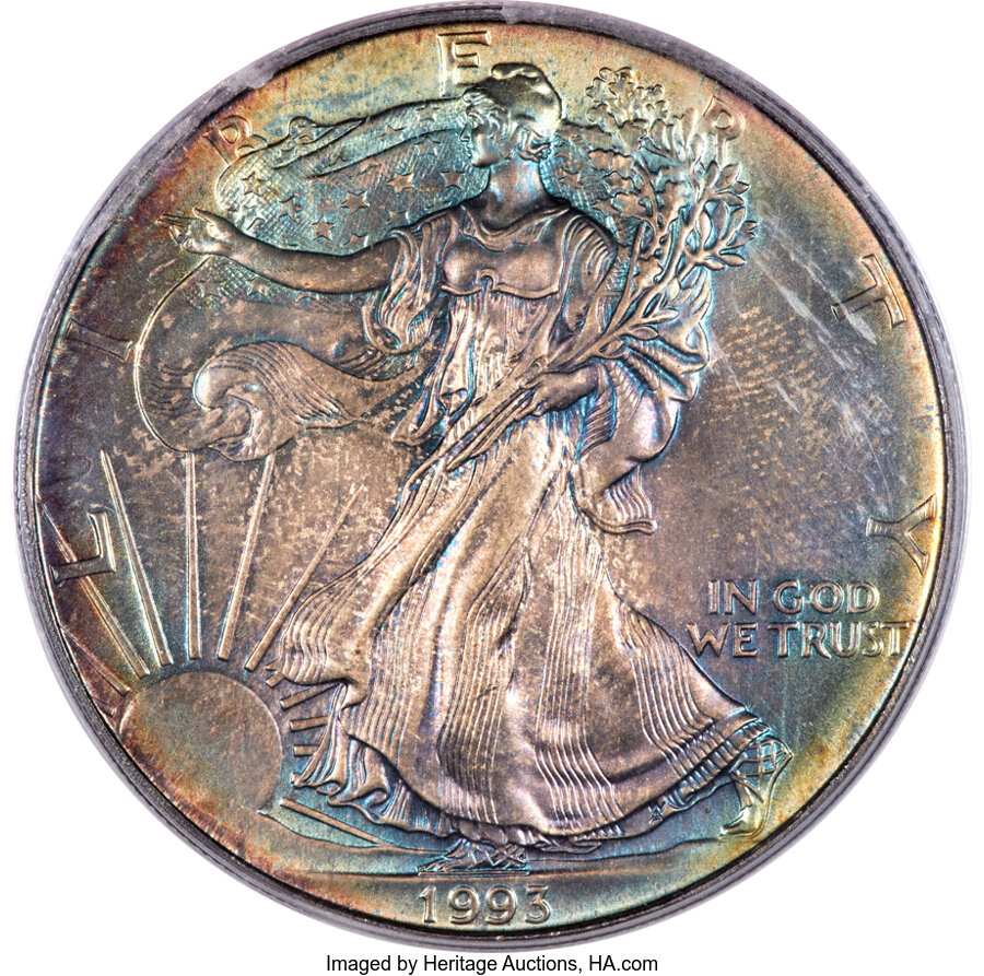 コレクション Liberty 1993 FINE SILVER ONE DOLLAR 1 dollar 1993 - Thomas Jefferson, USA