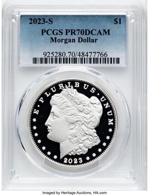 image for: 2023-S $1 Morgan Dollar PR70 Deep Cameo PCGS....
