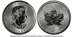 image for: Canada: Elizabeth II platinum "Maple Leaf" 50 Dollars (1 oz) 2016 MS69 PCGS,...
