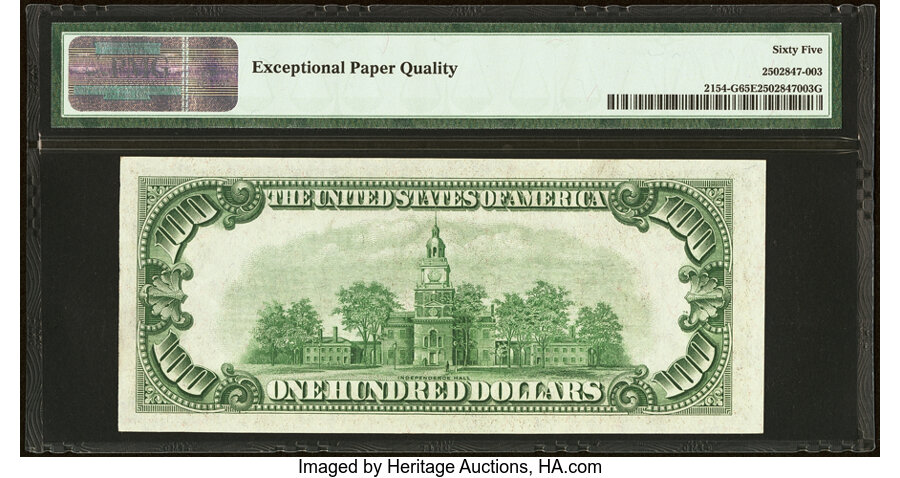 image for: Fr. 2154-G $100 1934B Federal Reserve Note. PMG Gem Uncirculated 65 EPQ....