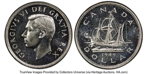 image for: Canada: George VI Prooflike Dollar 1949 PL65 PCGS,...