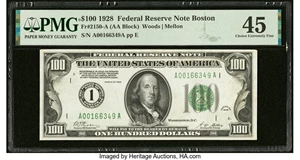 image for: Fr. 2150-A $100 1928 Federal Reserve Note. PMG Choice Extremely Fine 45....
