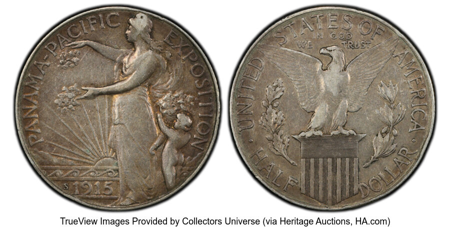 1915 S Panama Pacific Expo Half dollar MS Values | Greysheet