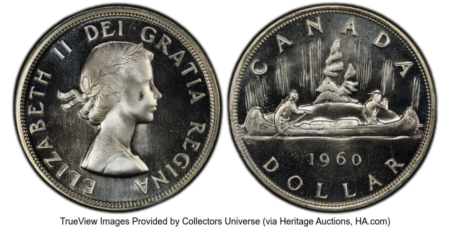 image for: Canada: Elizabeth II Prooflike Dollar 1960 PL66 PCGS,...