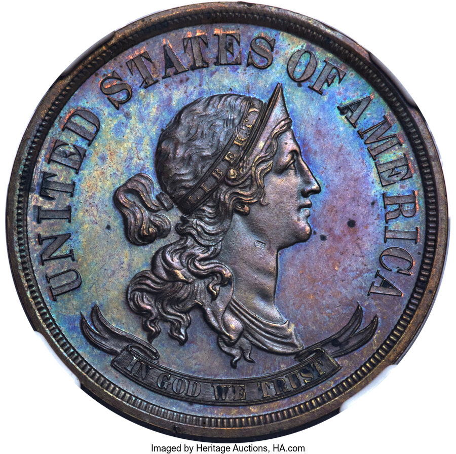 image for: 1869 50C Standard Silver Half Dollar, Judd-751, Pollock-834, R.7, PR65 Brown NGC....
