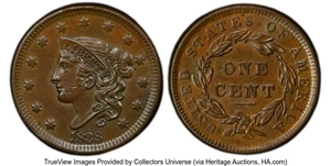 image for: 1838 1C N-1, R.1, AU58 PCGS. PCGS Population: (5/21). Mintage 6,370,200....