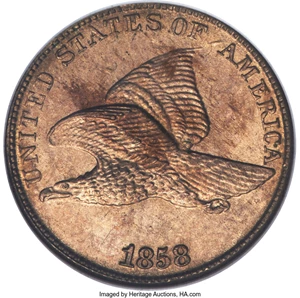 image for: 1858/7 1C FS-301 MS63 NGC....