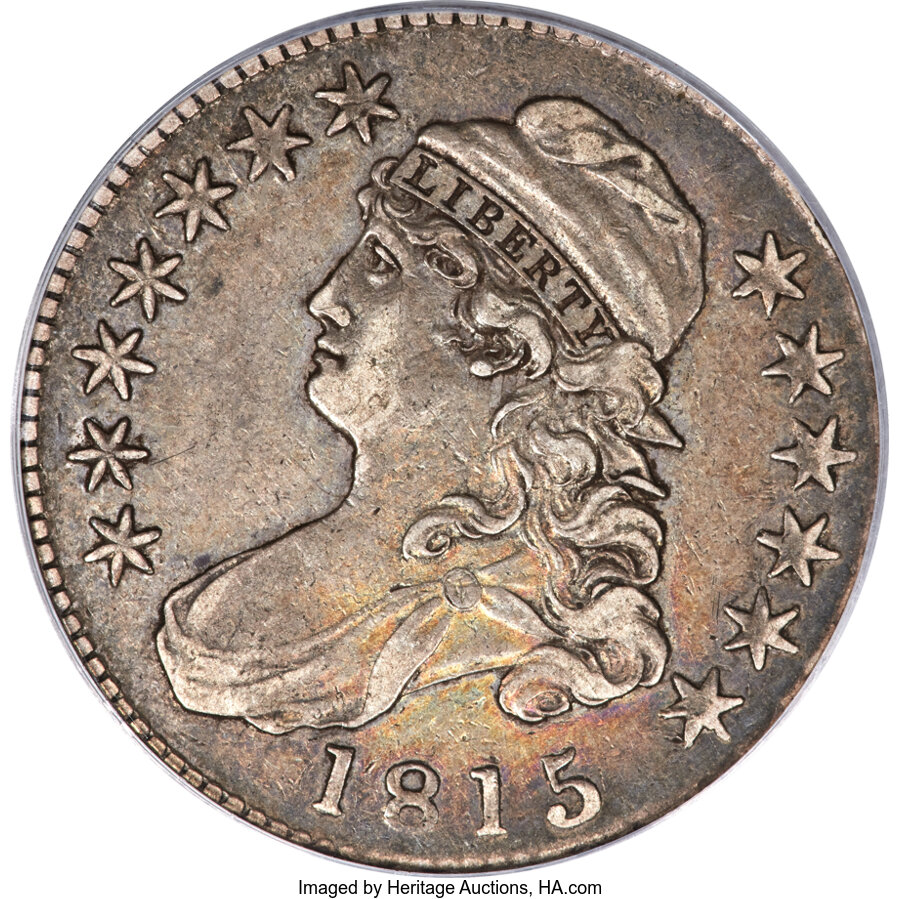 image for: 1815/2 50C O-101, R.1, XF45 PCGS. CAC....