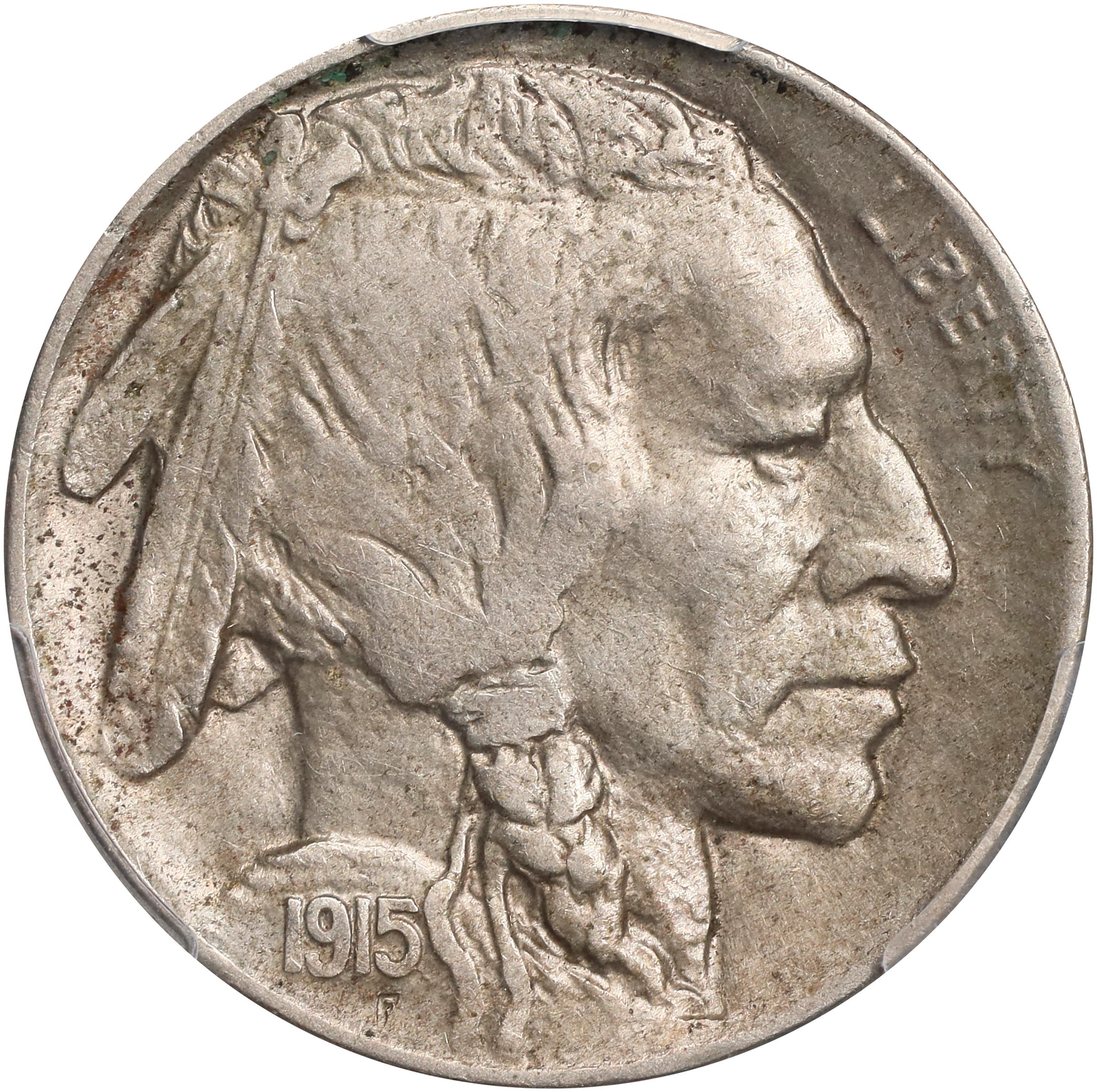 1915-D Buffalo Nickel. EF-45 (PCGS).