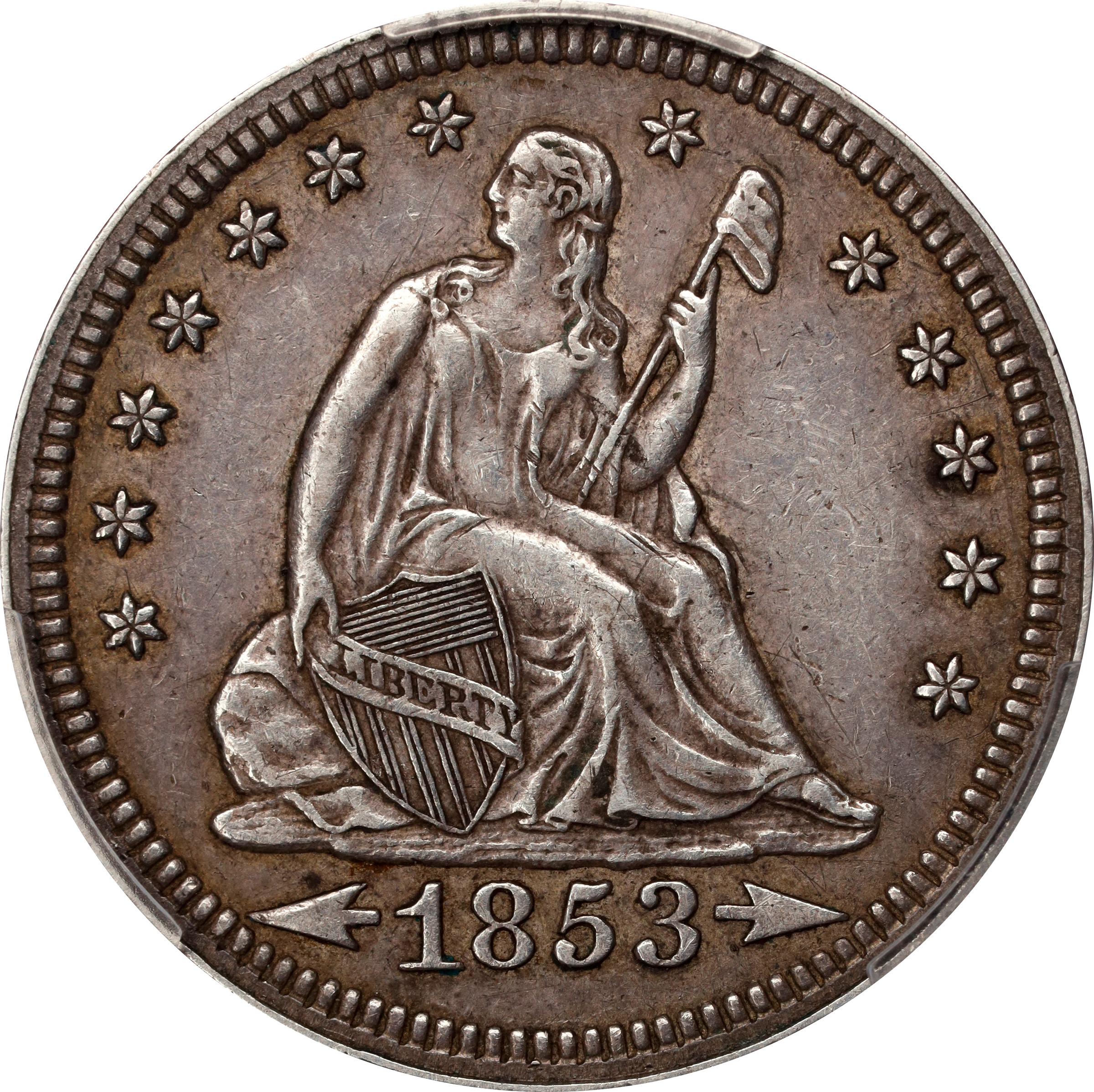 Seated Liberty Quarter Liberty Seated Quarter Arrows & Rays