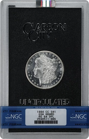 image for: 1884-CC GSA Morgan Silver Dollar. MS-64 DPL (NGC).
