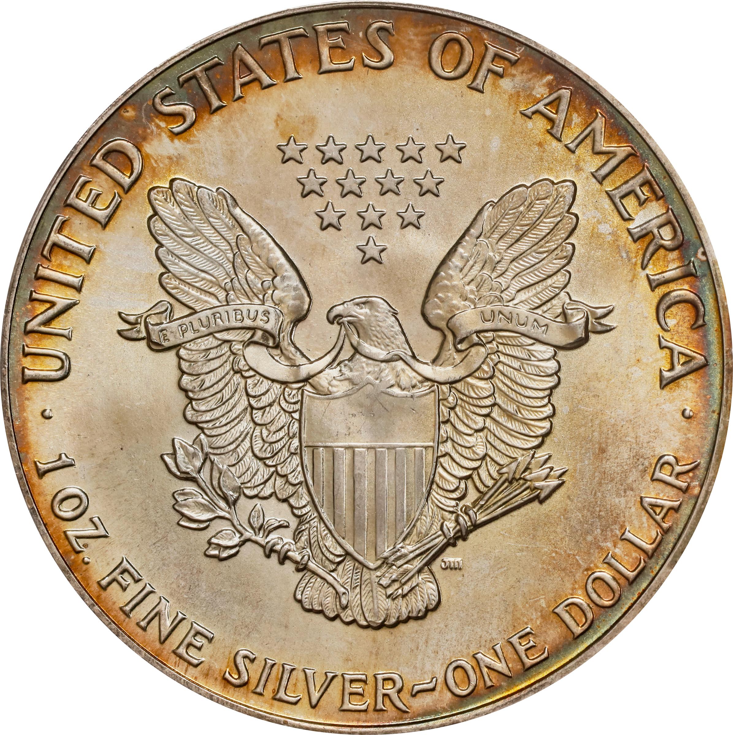 1987 $1  Silver Eagle MS64 thumbnail 2