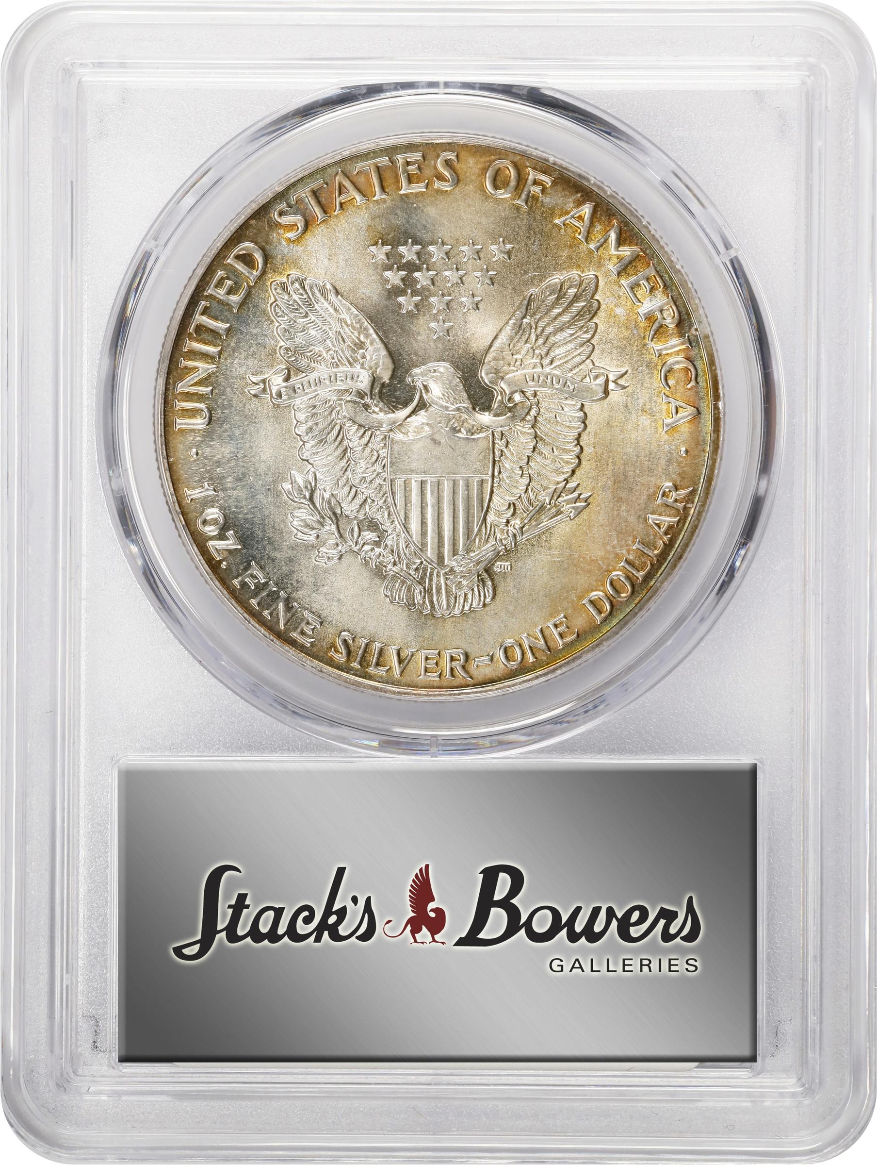 1987 $1  Silver Eagle MS64 thumbnail 4