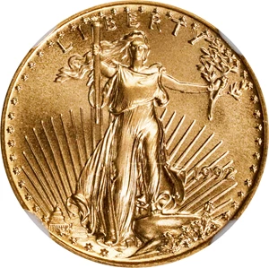 image for: 1992 Tenth-Ounce Gold Eagle. MS-70 (NGC).
