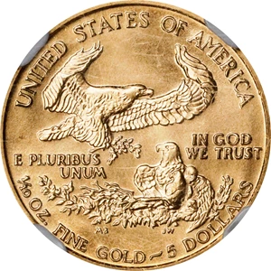 image for: 1992 Tenth-Ounce Gold Eagle. MS-70 (NGC).