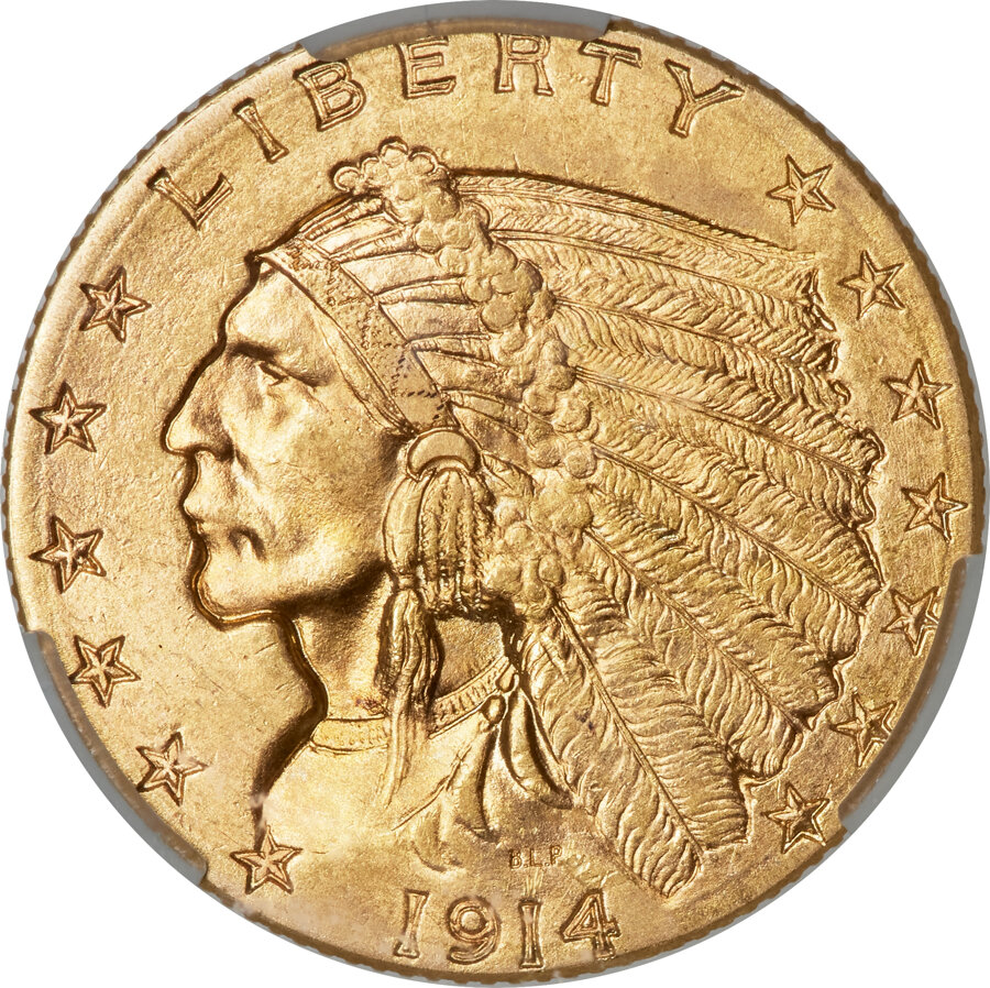 1914-D $2 1/2 MS