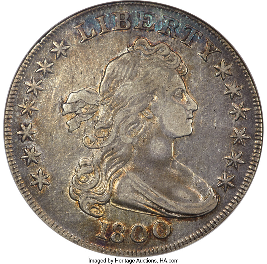 image for: 1800 $1 B-13, BB-193, R.3, XF45 ANACS....