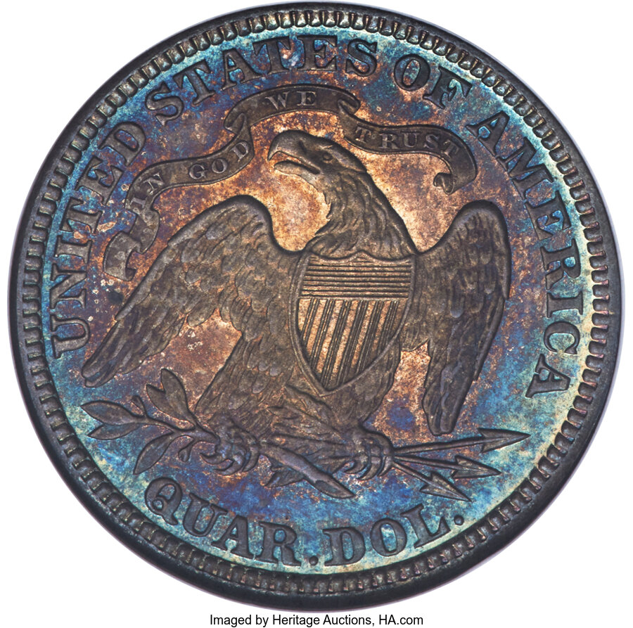 image for: 1884 25C MS67 Prooflike NGC. Briggs 1-A....