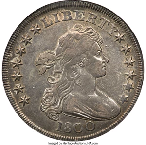 image for: 1800 $1 B-12, BB-184, R.3, XF45 NGC....