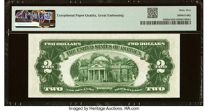 image for: Fr. 1505* $2 1928D Mule Legal Tender Star Note. PMG Gem Uncirculated 65 EPQ....