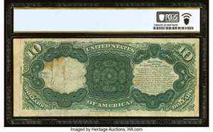 image for: Fr. 99 $10 1878 Legal Tender PCGS Banknote Very Fine 25....