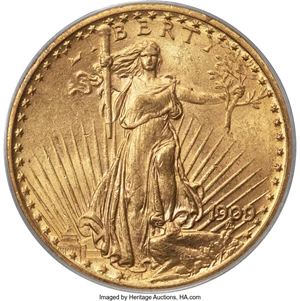 image for: 1909/8 $20 FS-301 MS63 PCGS....