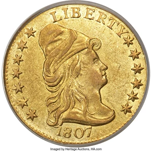 image for: 1807 $2 1/2 BD-1, R.3, AU58 PCGS....