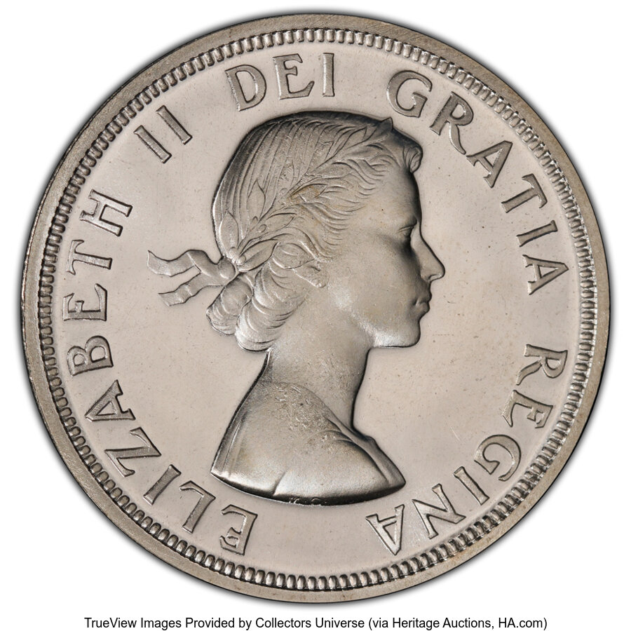 image for: Canada: Elizabeth II Prooflike "Shoulder Fold" Dollar 1953 PL65 PCGS,...
