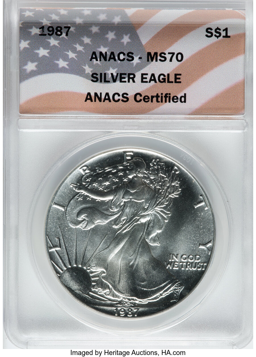 1987 $1 Silver Eagles Mint State (MS) Pricing Guide | The Greysheet