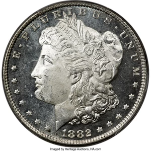 image for: 1882 $1 MS65 Deep Mirror Prooflike PCGS....