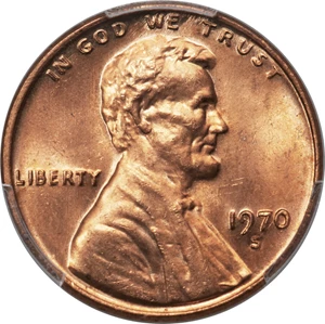 image for: 1970-S 1C Large Date, Doubled Die Obverse, FS-101, MS65 Red PCGS....
