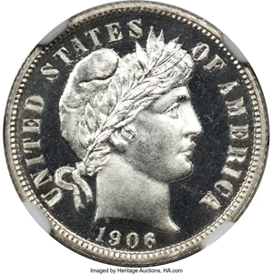 image for: 1906 10C PR67 Cameo NGC....