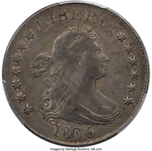 image for: 1806 25C B-3, R.1, XF45 PCGS. CAC....
